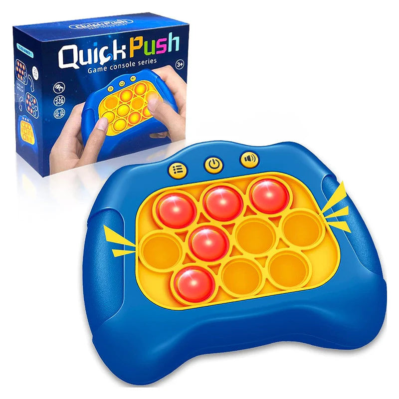 Quick Push Pop Game Console – Light-Up Reaction Game & Stress Relief Toy for Kids