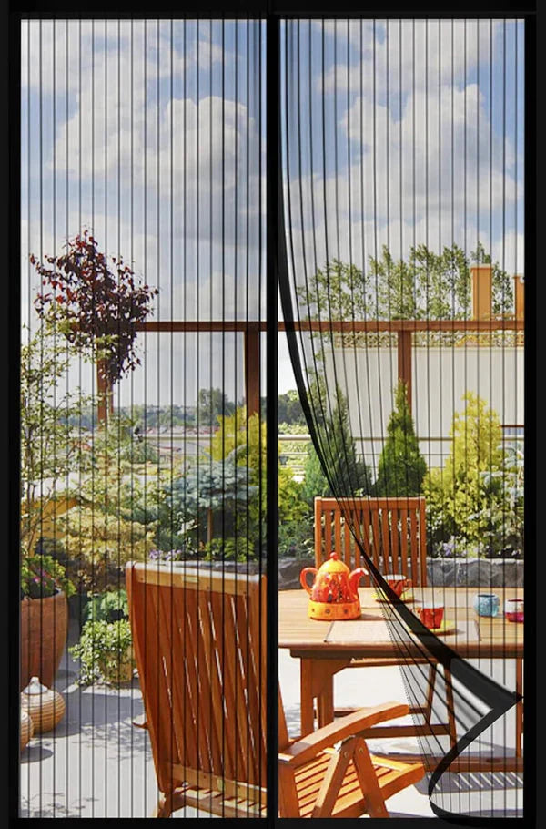 Magic Mesh Magnetic Screen Door Curtain | Easy Install Mosquito & Fly Net with Auto Magnetic Closure