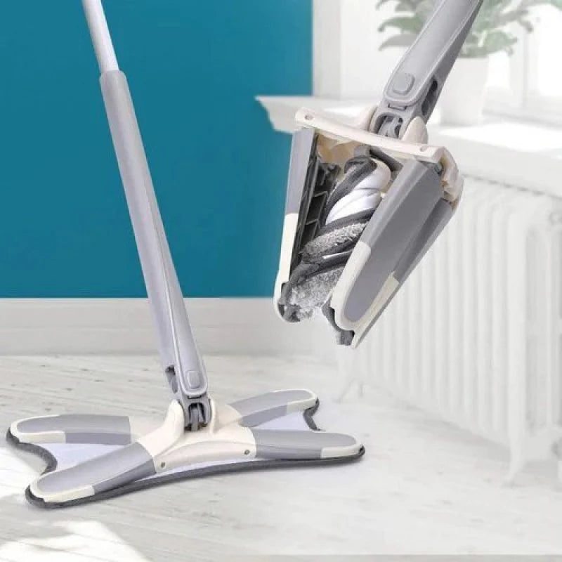360° Rotating Self-Squeeze Flat Mop | Hands-Free Microfiber Floor Cleaning Mop for Home