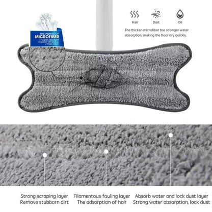 360° Rotating Self-Squeeze Flat Mop | Hands-Free Microfiber Floor Cleaning Mop for Home