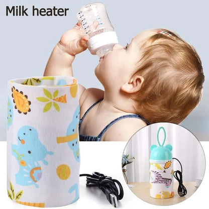 ZaalMart Baby Bottle Warmer – Portable USB Travel Milk Warmer with Temperature Control