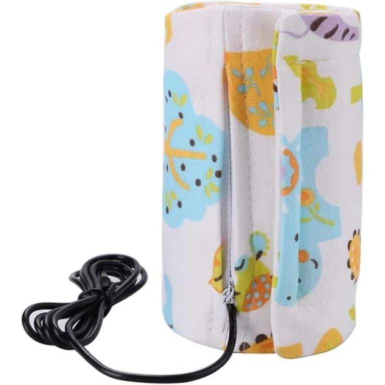 ZaalMart Baby Bottle Warmer – Portable USB Travel Milk Warmer with Temperature Control