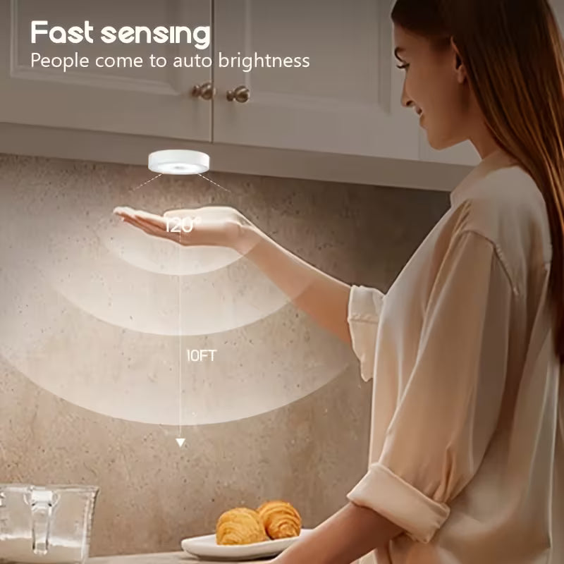 Wireless USB Rechargeable Motion Sensor Night Light | LED Cabinet, Wardrobe & Stair Light