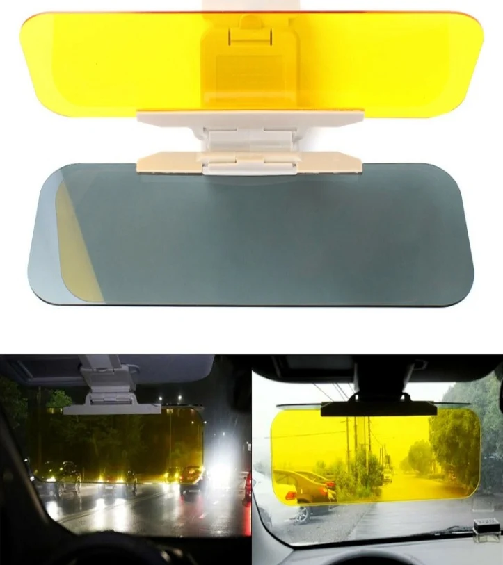 2-in-1 Anti-Glare Car Sun Visor Extender – Day & Night Driving Shield