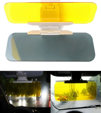 2-in-1 Anti-Glare Car Sun Visor Extender – Day & Night Driving Shield