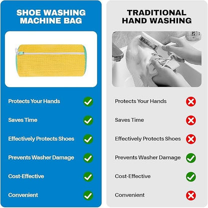 🧺 Shoe Washing Machine Bag – Reusable Sneaker Laundry Mesh Bag for Washer & Dryer