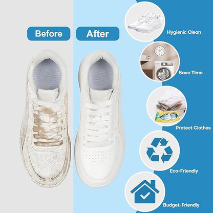🧺 Shoe Washing Machine Bag – Reusable Sneaker Laundry Mesh Bag for Washer & Dryer