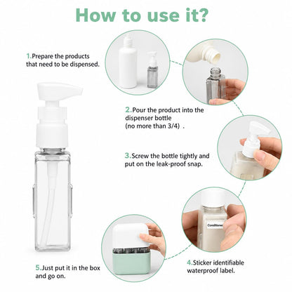4-Piece Refillable Spray Bottle Set – Leakproof Multi-Purpose Spray Bottles with Storage Case | For Perfume, Sanitizer, Skincare & Hair Care