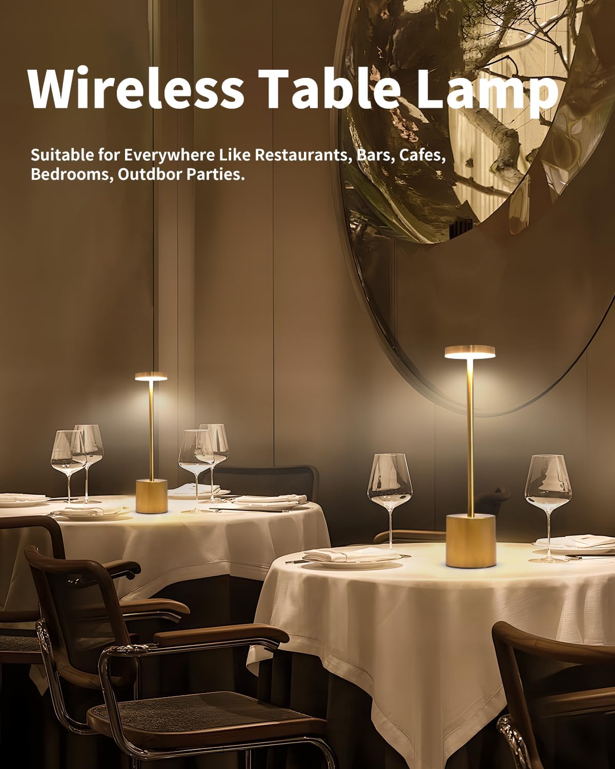💡 Premium Rechargeable Cordless Table Lamp | Touch Control LED Lamp with 3 Light Modes