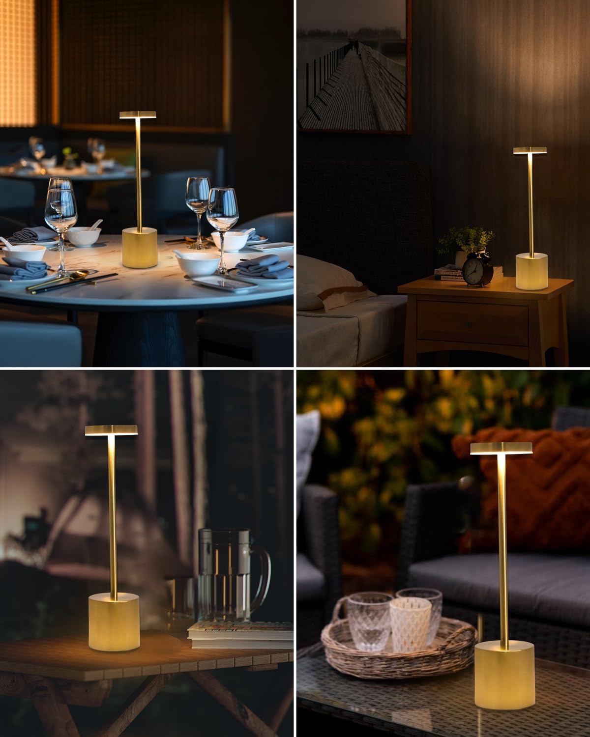 💡 Premium Rechargeable Cordless Table Lamp | Touch Control LED Lamp with 3 Light Modes