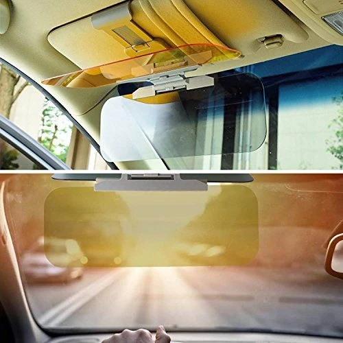 2-in-1 Anti-Glare Car Sun Visor Extender – Day & Night Driving Shield