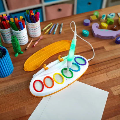 Magical Paint Brush Coloring Kit for Kids | Mess-Free Magic Drawing Set with Smart Color Recognition