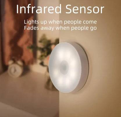 Wireless USB Rechargeable Motion Sensor Night Light | LED Cabinet, Wardrobe & Stair Light