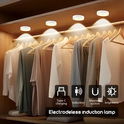 Wireless USB Rechargeable Motion Sensor Night Light | LED Cabinet, Wardrobe & Stair Light