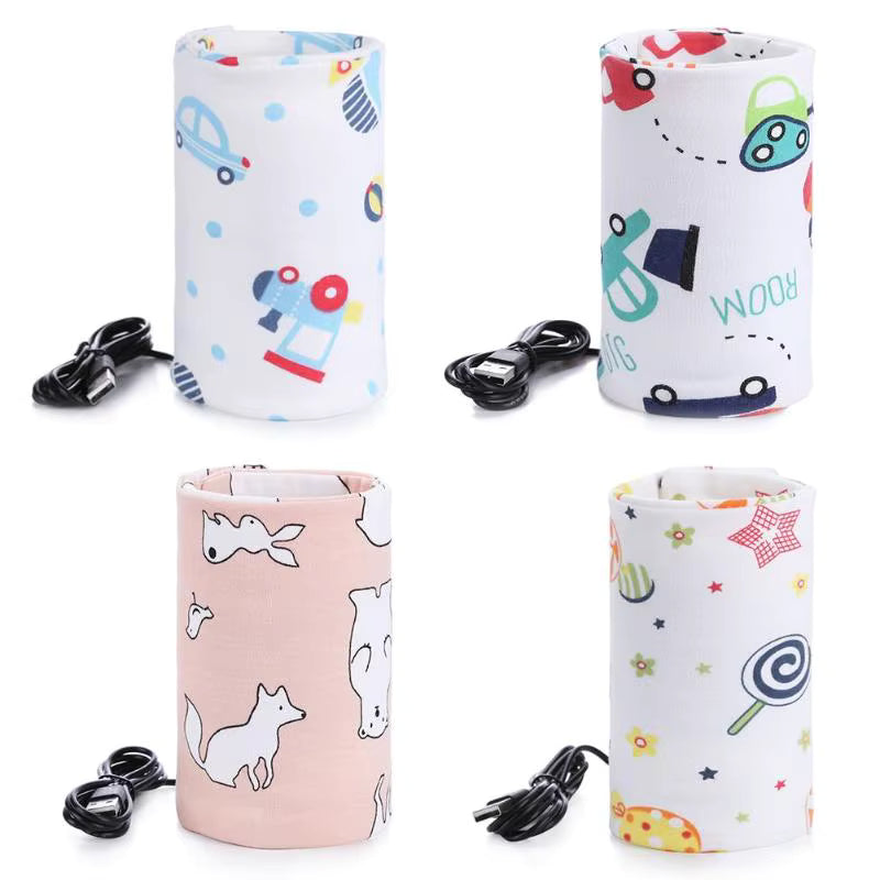 ZaalMart Baby Bottle Warmer – Portable USB Travel Milk Warmer with Temperature Control