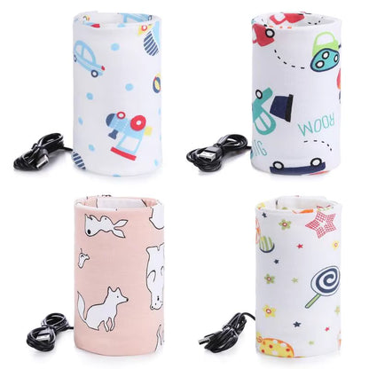 ZaalMart Baby Bottle Warmer – Portable USB Travel Milk Warmer with Temperature Control