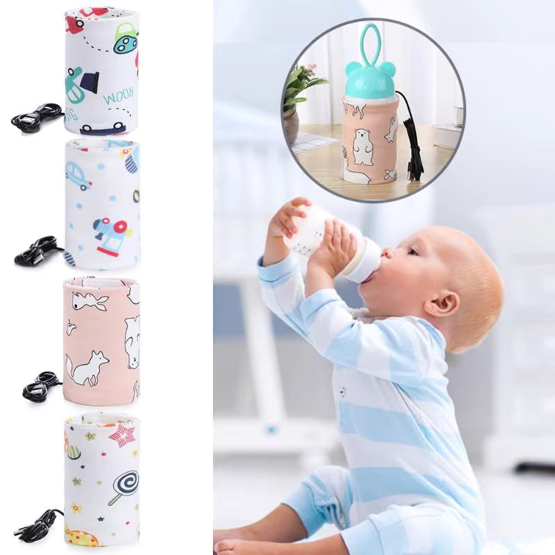 ZaalMart Baby Bottle Warmer – Portable USB Travel Milk Warmer with Temperature Control