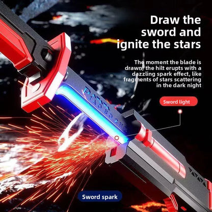 LED Light Saber Toy – Glowing Sword with Sound & Spark Effects
