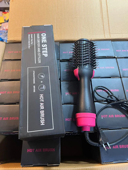 Hot Air Brush Dryer – 3-in-1 Hair Dryer & Styling Brush