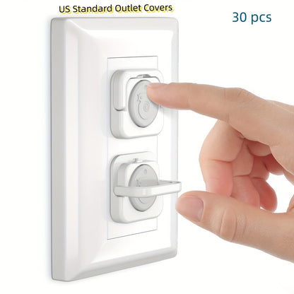 Universal Child Safety Electrical Outlet Plug Covers | 2-Prong & 3-Prong Baby Proof Socket Protectors