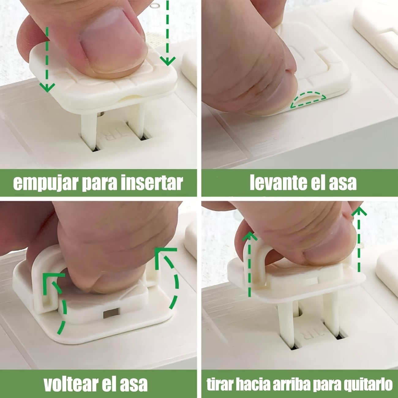 Universal Child Safety Electrical Outlet Plug Covers | 2-Prong & 3-Prong Baby Proof Socket Protectors