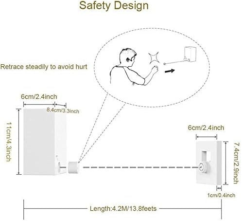 Retractable Wall-Mounted Clothesline – Space-Saving Laundry Drying Rope