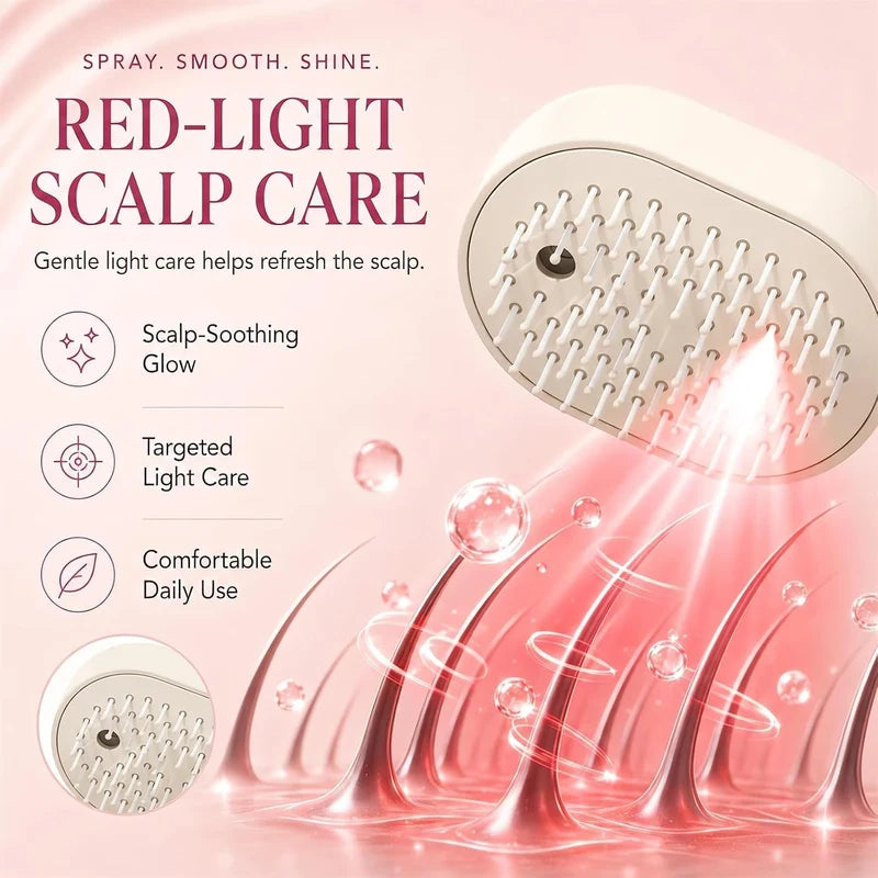 ZaalMart 3-in-1 Electric Spray Hair Comb