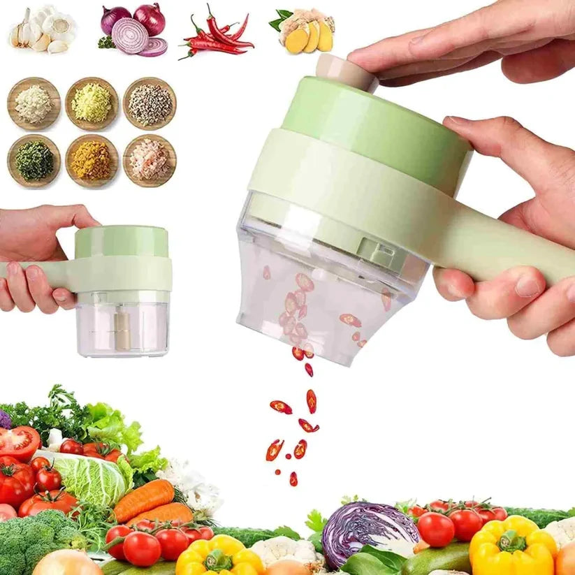 ZaalMart Rechargeable Electric Food Chopper – Mini Handheld Vegetable, Onion, Garlic & Meat Cutter
