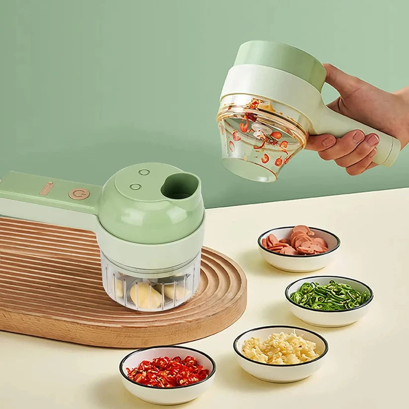 ZaalMart Rechargeable Electric Food Chopper – Mini Handheld Vegetable, Onion, Garlic & Meat Cutter