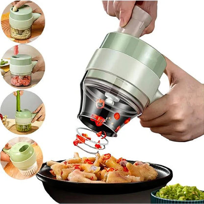 ZaalMart Rechargeable Electric Food Chopper – Mini Handheld Vegetable, Onion, Garlic & Meat Cutter
