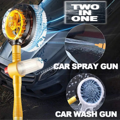 ZaalMart 360° Rotating Car Wash Brush – Extendable Microfiber Mop with Soap Dispenser
