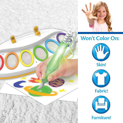 Magical Paint Brush Coloring Kit for Kids | Mess-Free Magic Drawing Set with Smart Color Recognition
