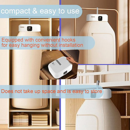 Portable Electric Clothes Dryer & Wardrobe – Foldable Hot Air Drying Cabinet | Fast Drying, Sterilization & Wrinkle-Free Clothes