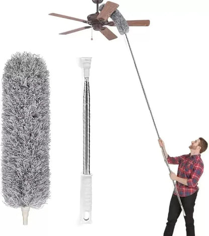 360° Extendable Ceiling Fan Duster | Microfiber Cleaning Brush with Long Handle for Fans, Walls & High Ceilings