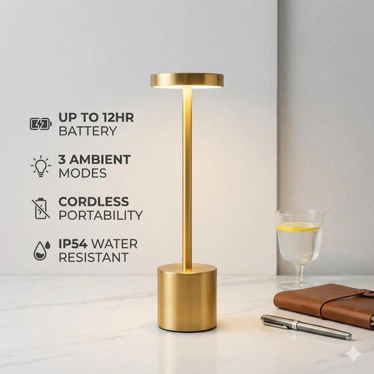 💡 Premium Rechargeable Cordless Table Lamp | Touch Control LED Lamp with 3 Light Modes