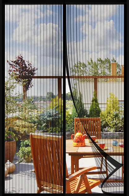 Magic Mesh Magnetic Screen Door Curtain | Easy Install Mosquito & Fly Net with Auto Magnetic Closure